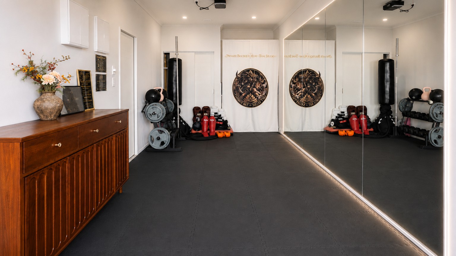 The private Tworus boutique Muay Thai studio in Bucklands Beach
